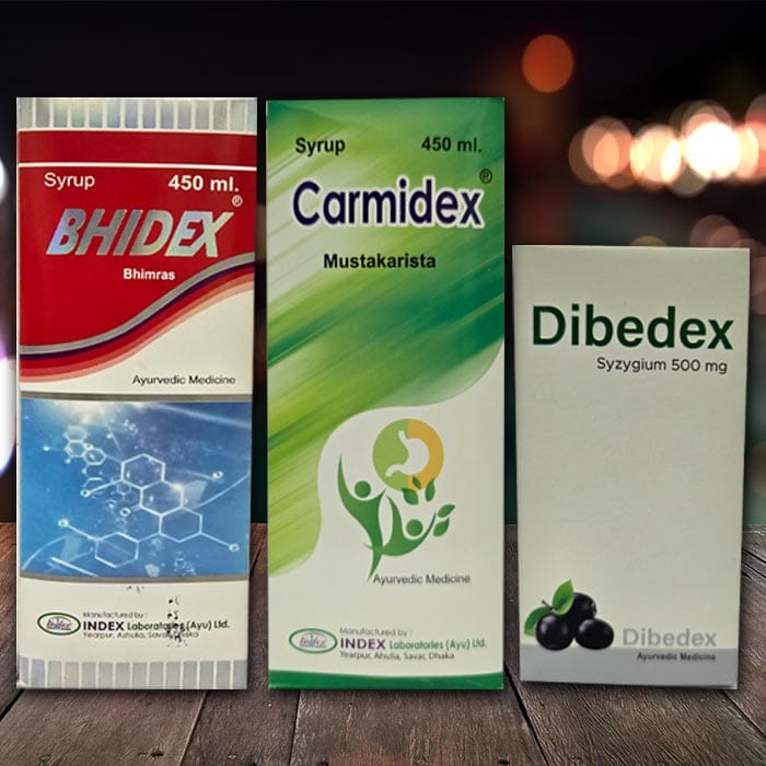 Bhidex ( 450 ml ) + Dibedex ( 60 cap ) + Carmidex